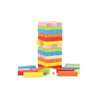 JOGO JENGA COLORIDO